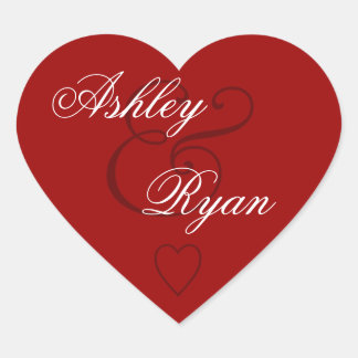 Boda de Sello para sobres rojo