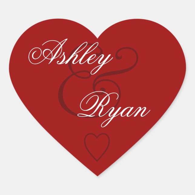 Boda de Sello para sobres rojo (Anverso)