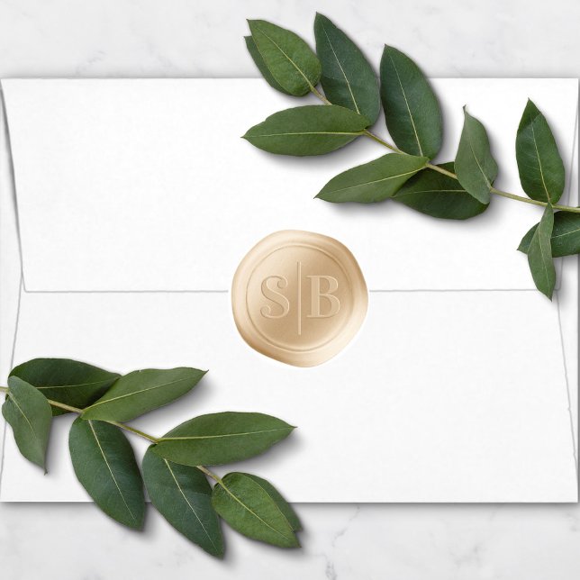 Boda de sellos de cera dorada amarillo Monograma P (Subido por el creador)