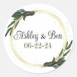 Boda de sobres personalizados o pegatinas de favor