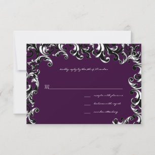 Boda de Swirl en la Plaza de Huevos Profunda RSVP