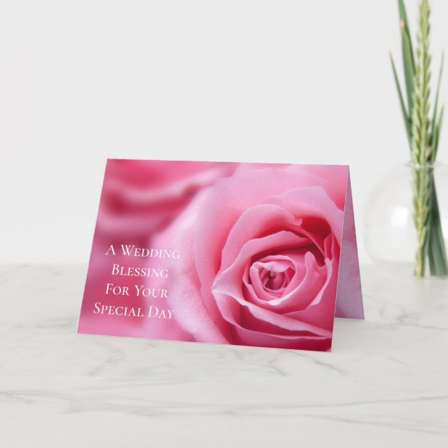 Boda De Tarjeta boda Bendición Por Su Día Especial (Anverso)