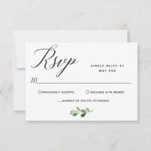 Boda de tarjeta de respuesta