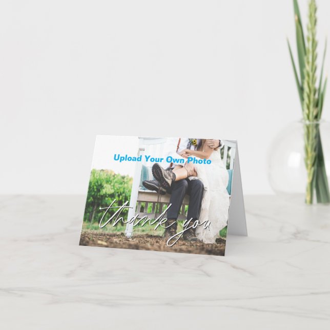 Boda de tarjetas de agradecimiento, ducha, evento  (Anverso)