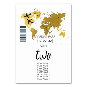 Boda de tarjetas de embarque de destino