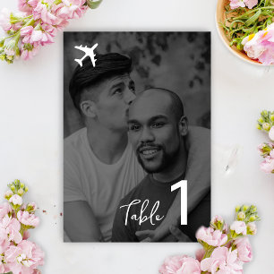 Boda de tarjetas de embarque de destino fotográfic