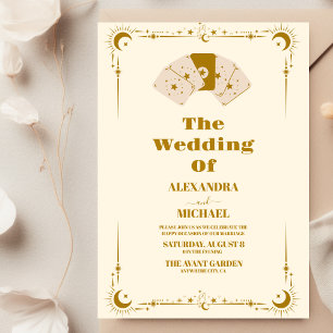 Boda de tarjetas Gold Sun y Moon Tarot