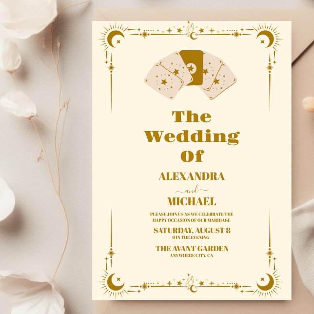 Boda de tarjetas Gold Sun y Moon Tarot (Subido por el creador)