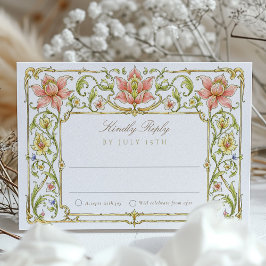 Boda de tarjetas RSVP de jardín