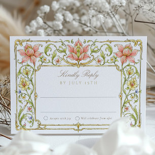 Boda de tarjetas RSVP de jardín