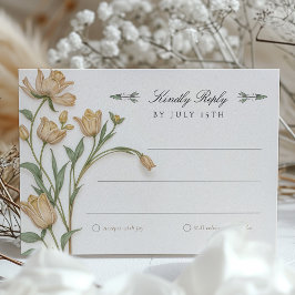 Boda de tarjetas Vintage Dragonfly RSVP