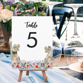 Boda de temas de dinosaurio