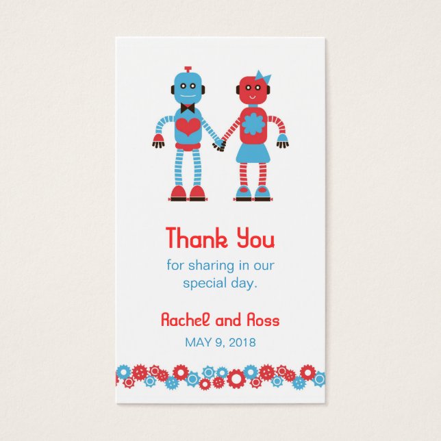 Boda de temas de Robot Cute (Frente)