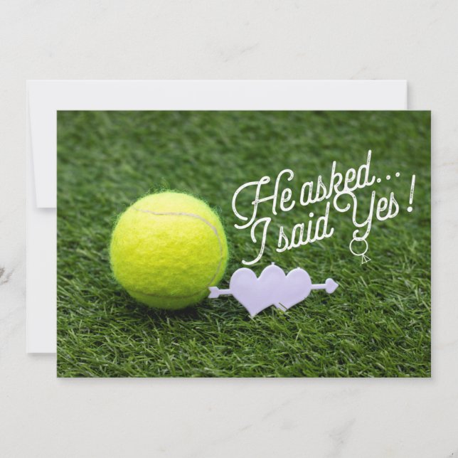 Boda de tenis Guardar la invitación de fecha (Anverso)