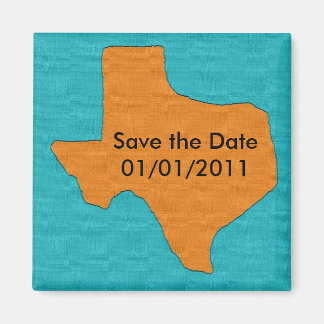 Boda de Texas Guarda el imán de fecha.