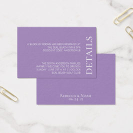 Boda de texto de lavanda elegante Minimalista simp
