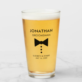 Boda de Tuxedo moderno con regalo Groomsman person