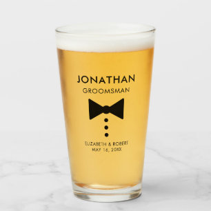 Boda de Tuxedo moderno con regalo Groomsman person