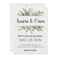 boda de vacaciones de invierno ahorra invitaciones