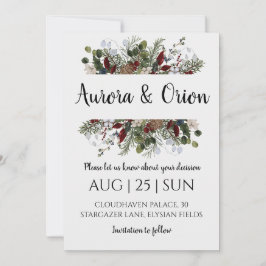 boda de vacaciones de invierno ahorra invitaciones