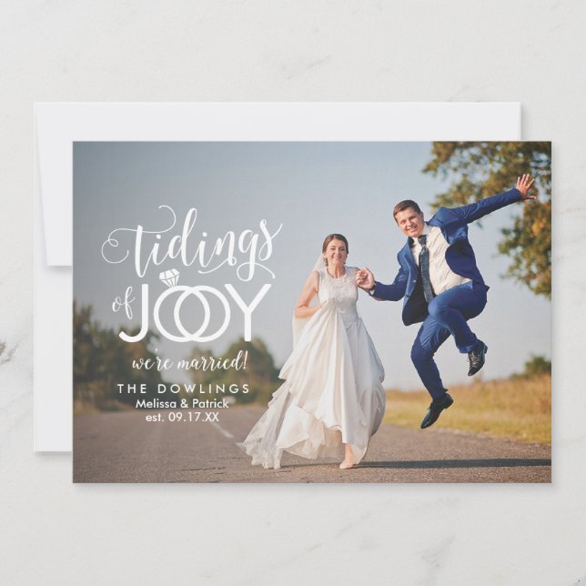 Boda de vacaciones recién casada Primera Navidad (Anverso)