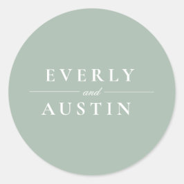 Boda de vegetación exuberante Pegatina