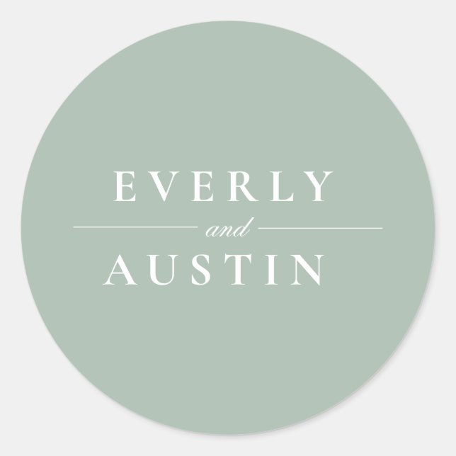 Boda de vegetación exuberante Pegatina (Anverso)