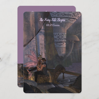 Boda de venta de hadas - Tarjeta plana para guarda