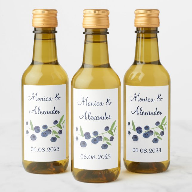 Boda de verano de Blueberries Fruits (Botellas)