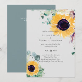 Boda de verano de girasoles Eucalyptus Greenerener