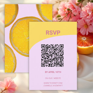 Boda de verano italiana moderna Código QR RSVP