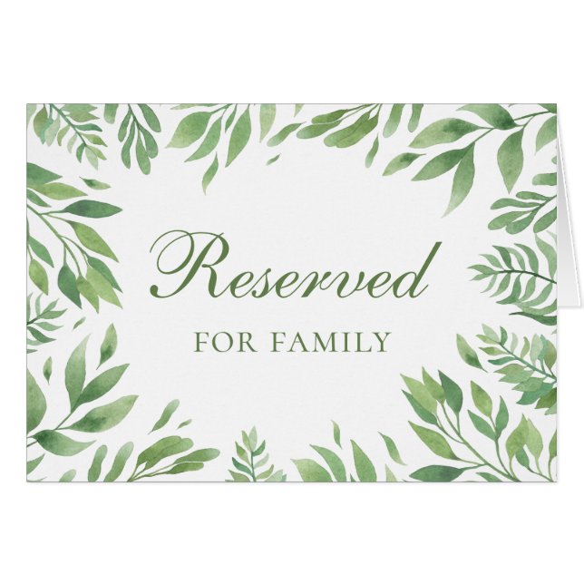 Boda de verano. Letrero de reserva de jardín botán (Anverso (Horizontal))