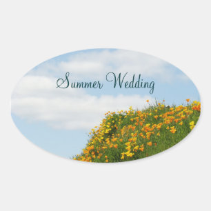 Boda de verano sellos sobres Invitaciones Amapola
