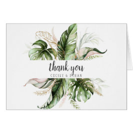 Boda de verde tropical de Rubor rosa gracias