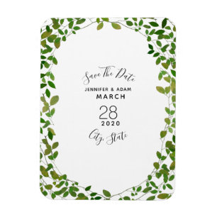 Boda De Verdor Botánico Salvar El Imán De La Fecha