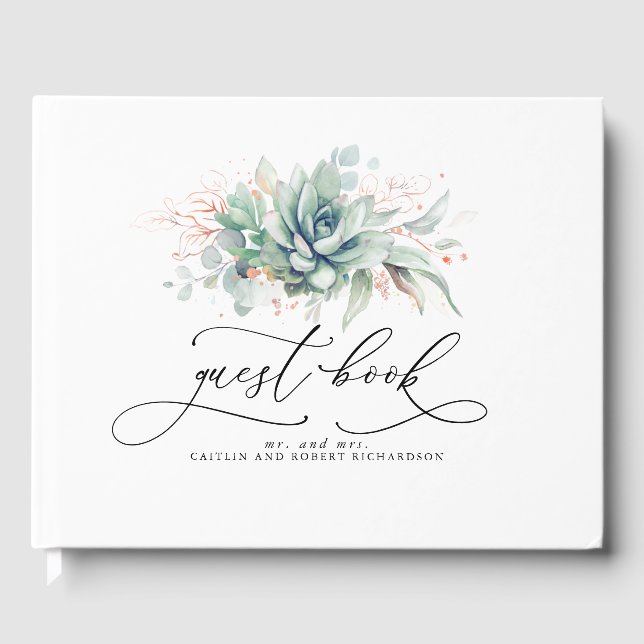 Boda de Verdor de Suculentos Libros (Anverso)