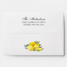 Boda de Watercolor Lemon Lavender Boho