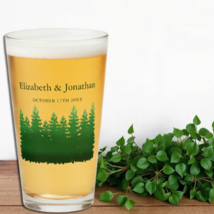 Boda de Watercolor Woodland Pines