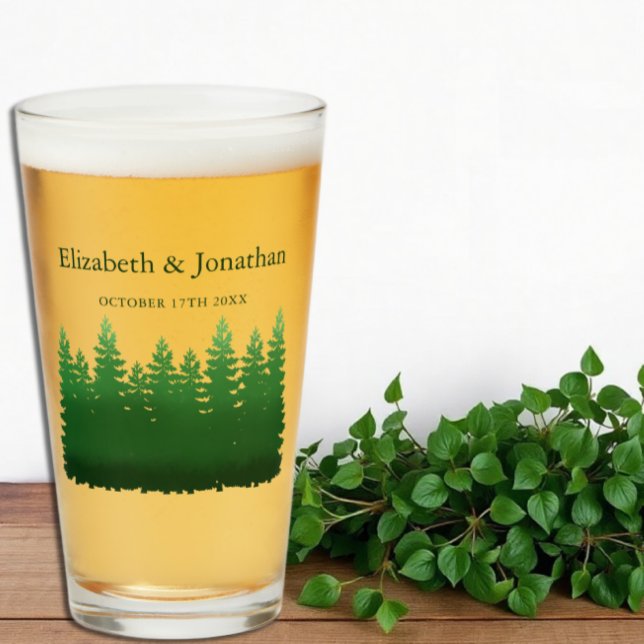 Boda de Watercolor Woodland Pines (Subido por el creador)