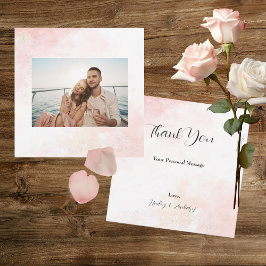Boda de Whispers Rosados Gracias Cartas