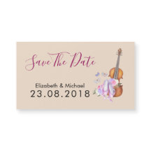 Boda de zapatos de violín y ballet salva la fecha