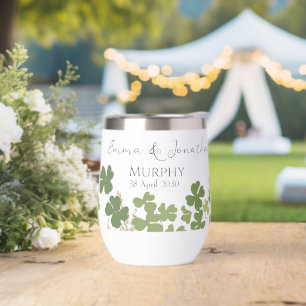 Boda del amante de la hoja verde moderna irlandesa