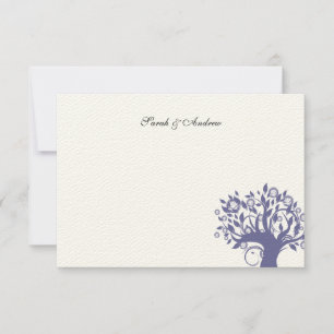 Boda del árbol de la vida Gracias Nota Morado 669