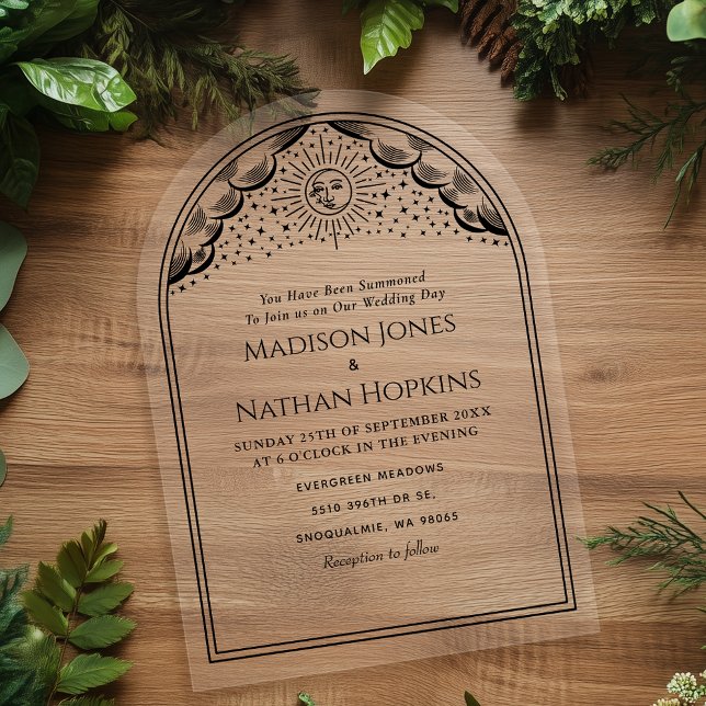 Boda del arco de la tarjeta Tarot de Sun Moon de V (Subido por el creador)