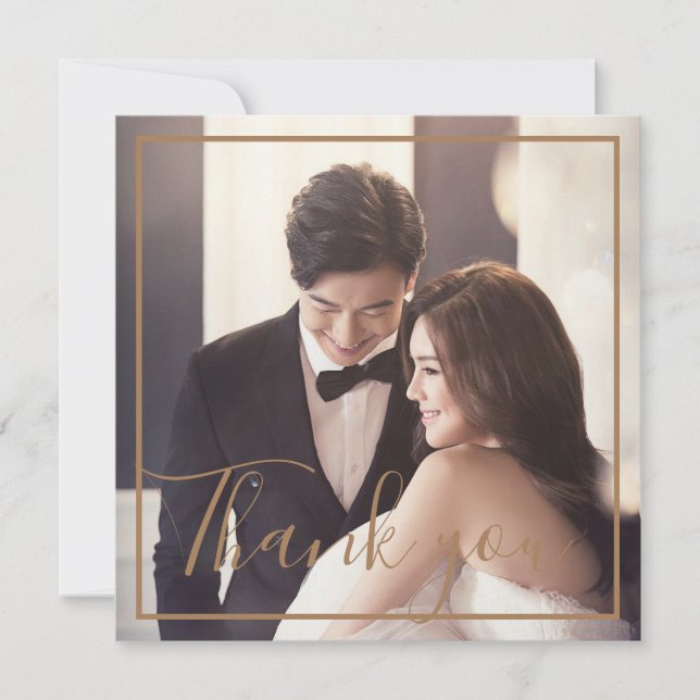 Boda del Arreglo Metálico Floral Gold Gracias (Anverso)