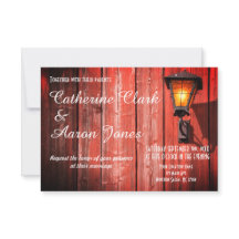 Boda del Barn Rojo del País - Invitación