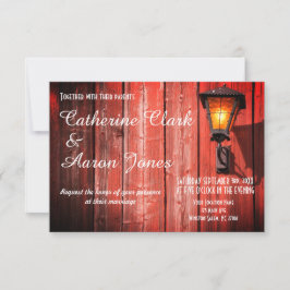 Boda del Barn Rojo del País - Invitación