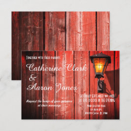 Boda del Barn Rojo del País - Invitación