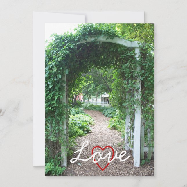 Boda del patio trasero - Invitación a la boda (Anverso)