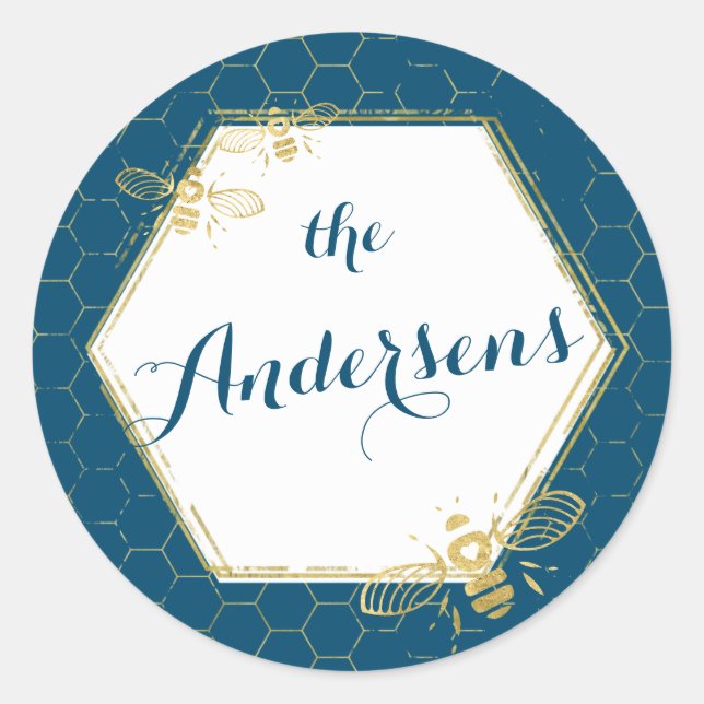 Boda del Pegatina de nombres personalizados de col (Anverso)